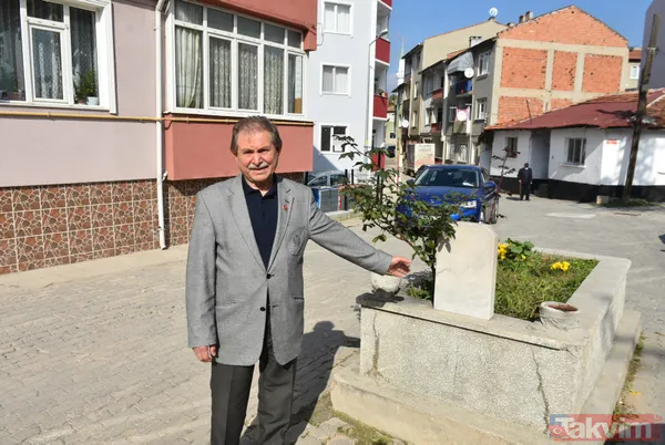 Yolun ortasında sır mezar! Araçlar yavaşladığı için mahalleli kaldırmadı - 2