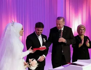 Başkan Erdoğan nikah şahidi oldu