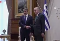 Başkan Erdoğan Miçotakis'i Külliye'de kabul etti