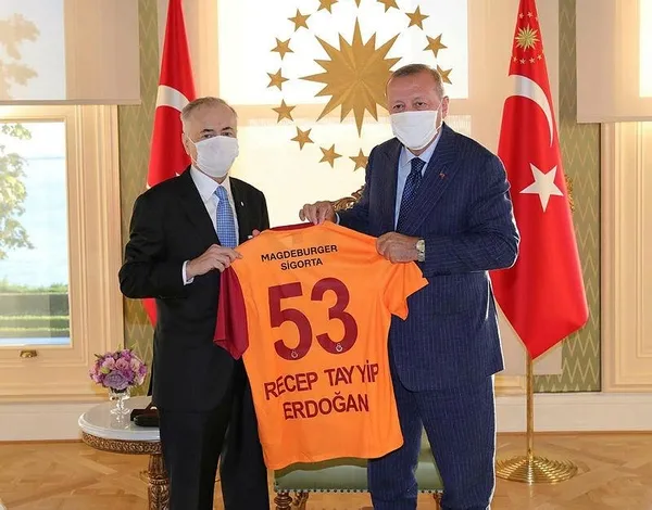 Galatasaray Kulübü Başkanı Mustafa Cengiz'den Başkan Recep Tayyip Erdoğan’a ziyaret-1