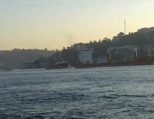 Boğaz’da arızalanan gemi sürüklendi