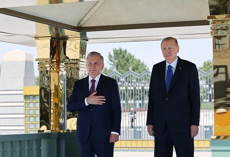 İmzalar atıldı! Başkan Erdoğan ve Özbekistan Cumhurbaşkanı Mirziyoyev ortak Filistin mesajı!-12