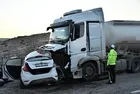 Adıyaman'da korkunç kaza! Akaryakıt tankeriyle otomobile çarptı: 3 kişi hayatını kaybetti