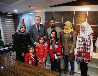 Başkan, Şehit Muhammed bebeğin ailesiyle görüştü