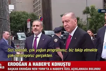 Başkan Erdoğan New York'ta A Haber'e konuştu! "İş yapmaya geldik"
