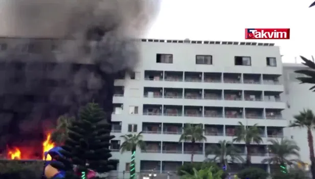 Antalya'da korkutan yangın