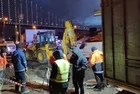 Ortaköy'de ana isale hattı patladı! Yollar su içinde kaldı