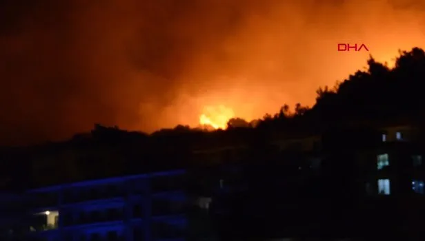İzmir'de otluk alanda yangın çıktı! 1 kişi gözaltında
