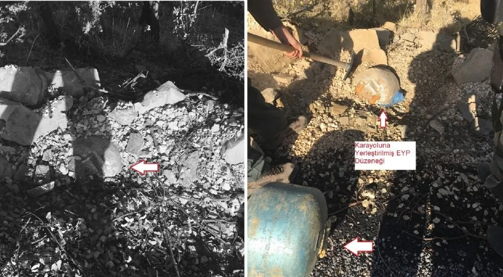 Diyarbakır'da yola döşenen patlayıcı imha edildi-1