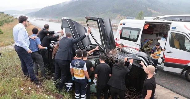 TBMM Başkanı Mustafa Şentop’un koruma ekibi kaza yaptı! 2 koruma polisi ve 2 özel kalem müdür yardımcısı yaralandı