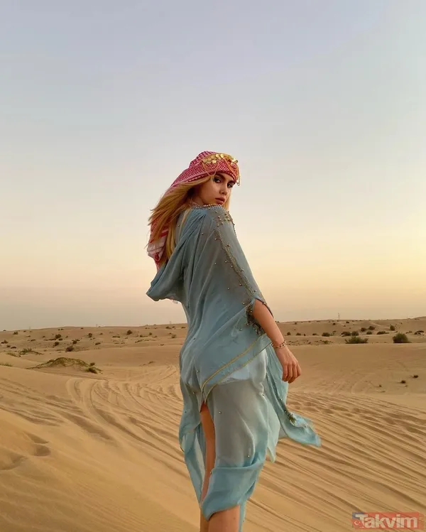 Çöl pozları olay olmuştu! Aleyna Tilki hız kesmedi süper mini şortuyla şov yaptı! Dur durak bilmeyen Aleyna yine çok konuşuldu - 2