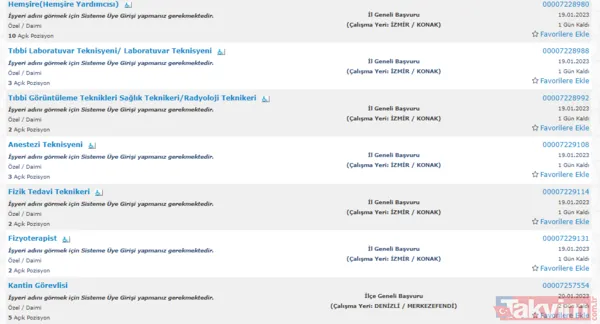 Hastane işçi alım kadroları! 20 Ocak 2023 Hastanelere en az ilköğretim mezunu sınavsız personel ve işçi alımı başvuru şartları nedir? - 6