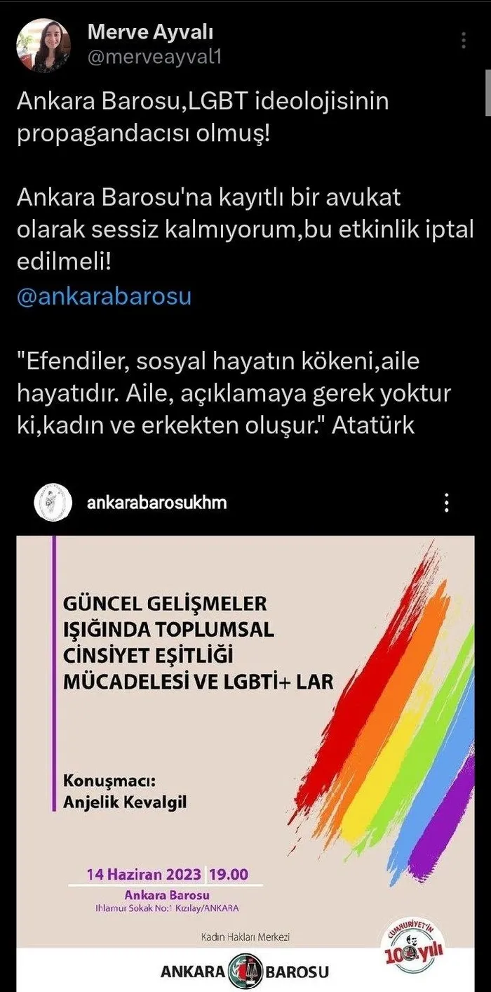 Ankara Barosu’nda LGBT skandalı: Tepki gösteren avukata görevlerinden el çektirdiler-2