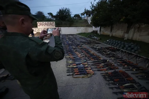 Azerbaycan Cumhurbaşkanı Müşaviri Hikmet Hacıyev, Karabağ'da ele geçirilen silahların listesini açıkladı - 13