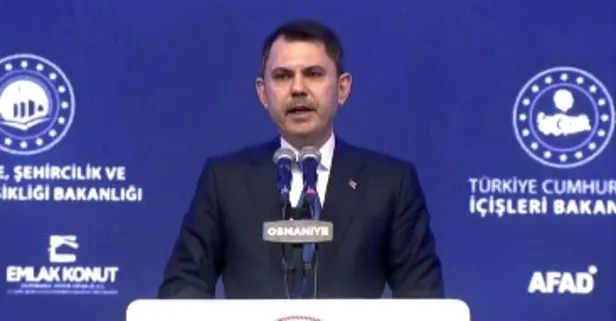 Murat kurum Osmaniye'den seslendi: “Tarih kitapları bu başarıyı yazacak”