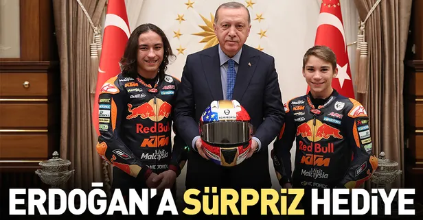 Cumhurbaşkanı Erdoğan'a sürpriz hediye