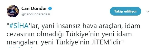 Hain Dündar da SİHA'lara tepkili-1