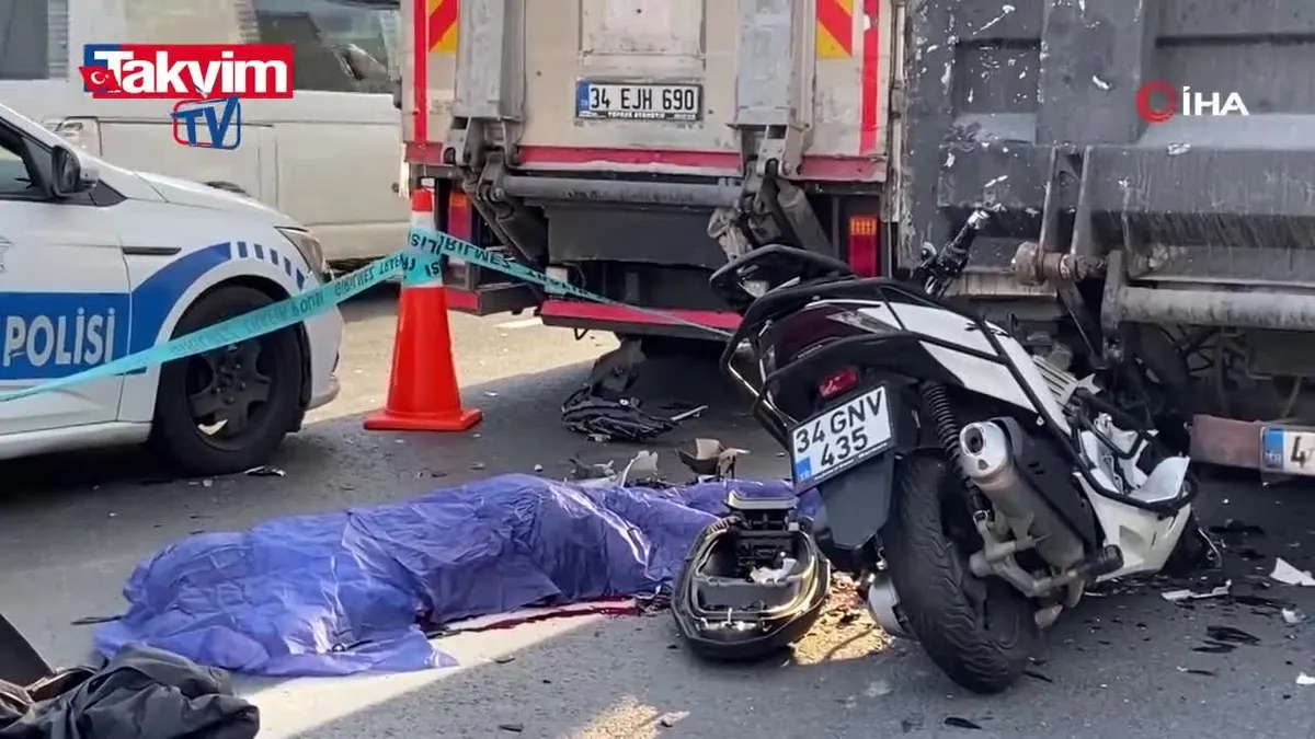 Küçükçekmece TEM Otoyolu'nda feci kaza!