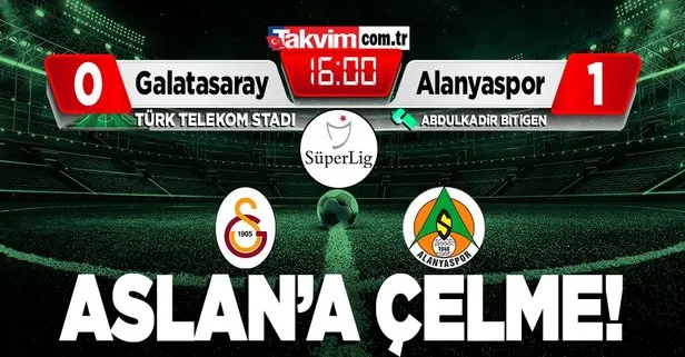Galatasaray 0-1 Alanyaspor | MAÇ SONUCU