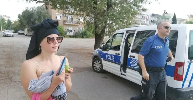 Manavgat'ın İsveçli özgür kızı polisi çileden çıkardı