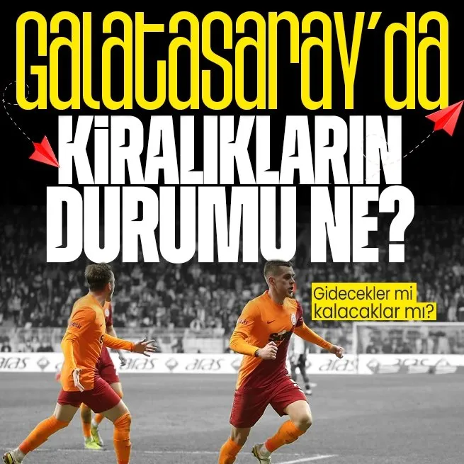 Galatasaray’da kiralık belirsizliği! O oyuncuların geleceği Okan Buruk’u düşündürüyor