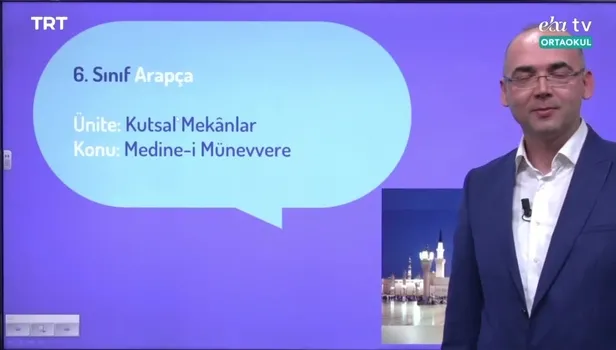 EBA TV - 6. Sınıf Arapça Dersi! Konu: Medene-i Münevvere (25 Mart 2020 Çarşamba)