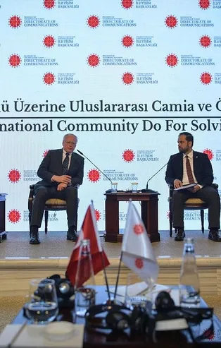 Dolmabahçe Çalışma Ofisi'nde "Uluslararası İdlib Konferansı" düzenlendi