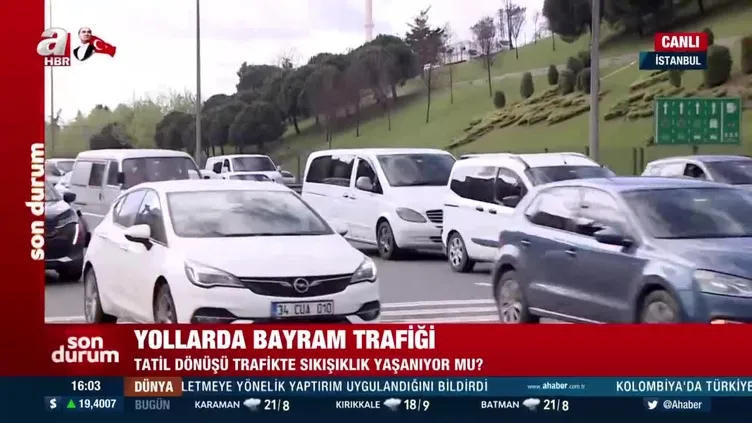 Yollarda bayram trafiği!