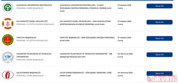 50-60 KPSS puanı yetiyor! Binlerce personel alımı yapılacak - 8