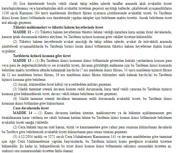 2020 Avukatlık asgari ücret tarifesi belli oldu! CMK 2020 tarifesi ne kadar?-5