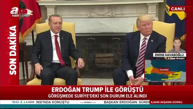 Başkan Erdoğan ile Trump görüştü