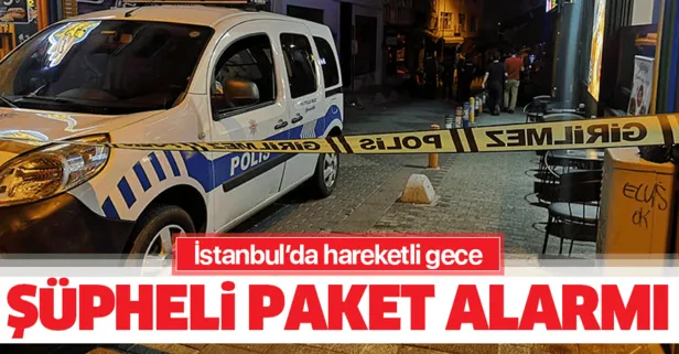 İstanbul’da şüpheli paket alarmı