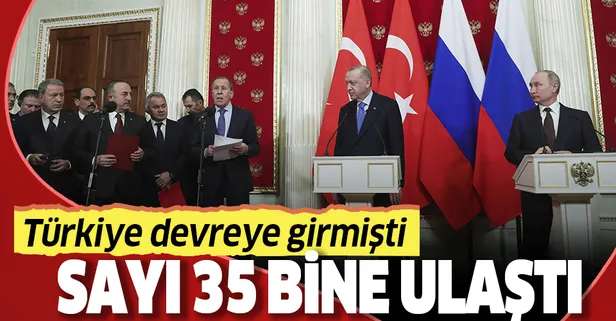 Son dakika: İdlib'de 6 Mart'ta yürürlüğe giren ateşkesten sonra yaklaşık 35 bin sivil evlerine döndü