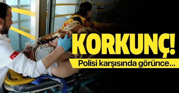 Kayseri'de aranan kişi polisi görünce 5. kattan atladı