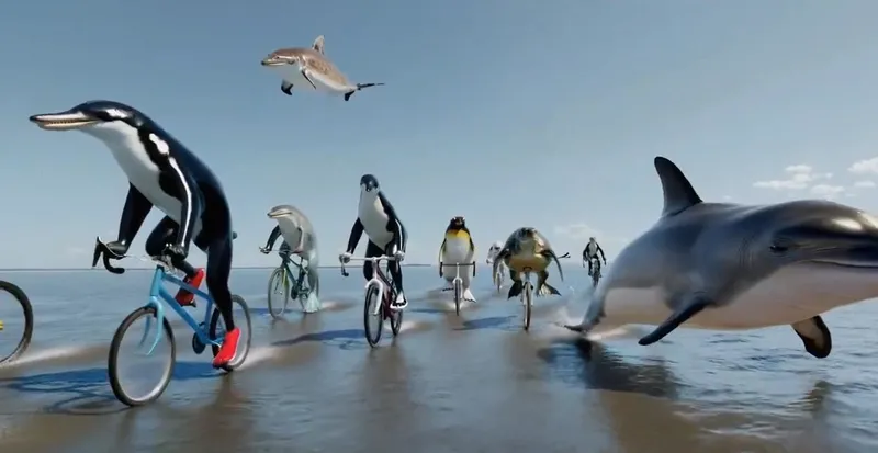 Sora ile üretilmiş videodan bir kare