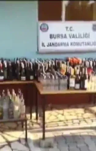 Bursa'da 436 litre sahte içki ele geçirildi