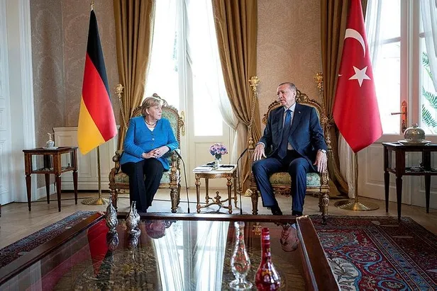 Almanya Şansölyesi Merkel, Başkan Erdoğan ile bir araya geldi-6