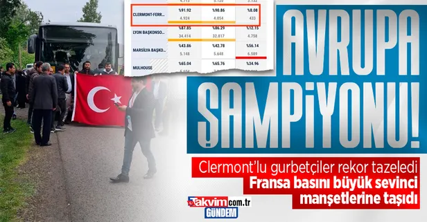 Avrupa şampiyonu Clermont! Bir kez daha rekor kırdılar: Başkan Recep Tayyip Erdoğan'a yüzde 91'lik destek