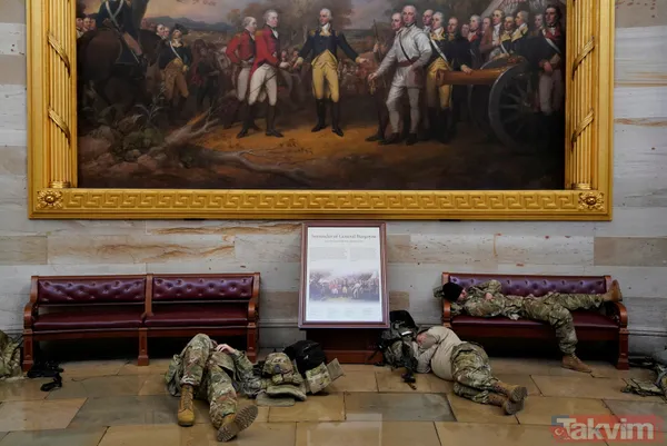 ABD'de tarihi günler! Trump'ın azil süreci görüşülürken Kongre kışlaya döndü - 37