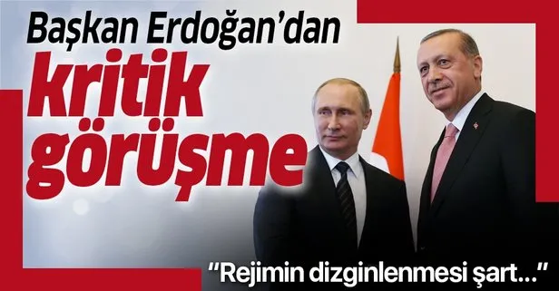 Başkan Erdoğan, Putin ile görüştü