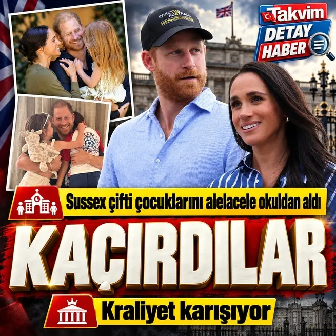 Harry ve Meghan çocuklarını alelacele okuldan aldı! Kraliyet karışıyor