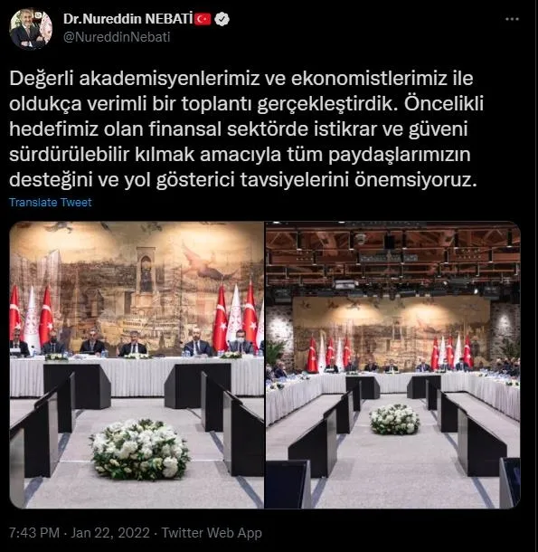 Hazine ve Maliye Bakanı Nureddin Nebati, ekonomistler ve akademisyenlerle bir araya geldi-5