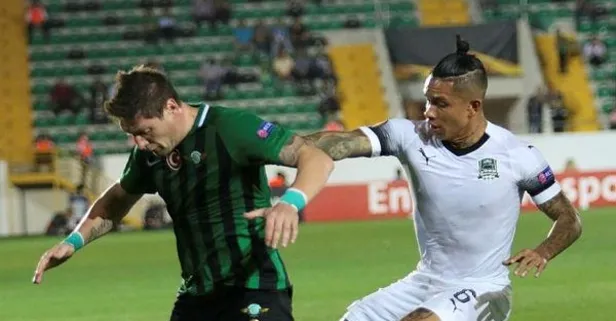 Akhisarspor, UEFA Avrupa Ligi J Grubu'ndaki ilk maçında Rusya'nın Krasnodar'a 1-0 mağlup oldu