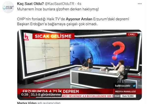 CHP yandaşı Halk TV'de Ayşenur Arslan'dan skandal deprem sözleri: Erdoğan oradaymış!-8