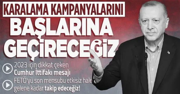 Başkan Erdoğan: CHP ve şürekası yalan ve iftira çıtasını sürekli yükselterek milletimizi yanıltmaya çalışıyor