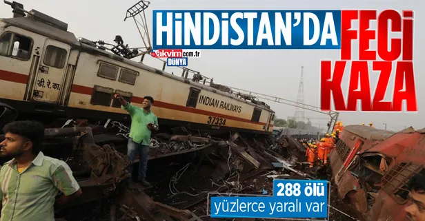 Hindistan'da katliam gibi kaza! 288 kişi hayatını kaybetti