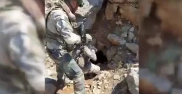 Terör örgütü PKK’ya Pençe-Kaplan darbesi! 150 metrelik tünel tespit edildi
