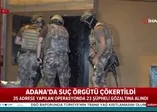 Adana'da suç şebekesine şafak operasyonu