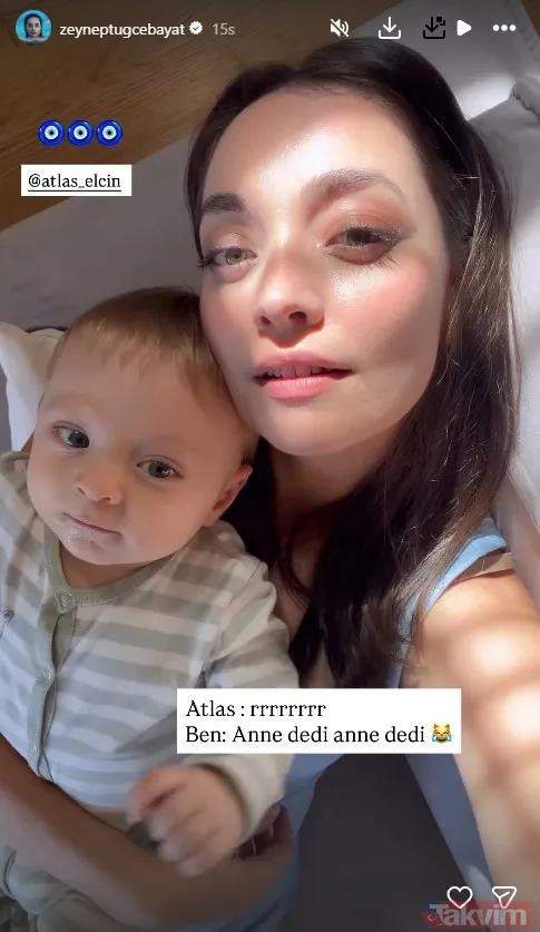 Zeynep Tuğçe Bayat'tan oğluyla sürpriz paylaşım: Minik Atlas annesinin kopyası! - 6