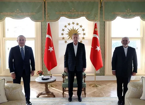 Son dakika: Başkan Erdoğan İran Dışişleri Bakanı Zarif'i kabul etti-1